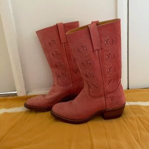 Pink cowgirl boots